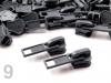 Futó fogazott cipzárhoz 5mm (autolock) 500db