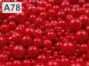 Viaszos üveggyöngyök MIX mérete kb. Ø4-12mm 100g 