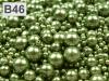 Viaszos üveggyöngyök MIX mérete kb. Ø4-12mm 100g 