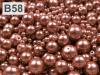 Viaszos üveggyöngyök MIX mérete kb. Ø4-12mm 100g 