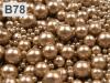 Viaszos üveggyöngyök MIX mérete kb. Ø4-12mm 100g 