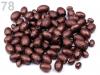 Viaszos recés oliva gyönygyök  MIX 100g