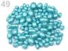 Viaszos recés oliva gyönygyök  MIX 100g