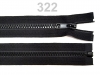 Fogazott cipzár 5mm bontható 60cm (kabátba)