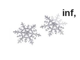 Rávasalható, csillámporos pihely Ø4 cm