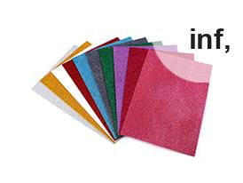 Habgumi Moosgummi csillámokkal 20x30 cm