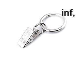 Függöny kapocs karikával Ø25 mm