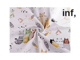 Pamutszövet / cica minta vászon 