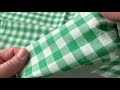 Pamutvászon kockás Kanafas nagyobb kockás / kockamintás