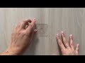Nano átlátszó kétoldalas ragasztó 5,8x5,8 cm