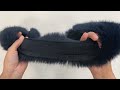 Szőŕös szalag műszörme szőr 9 cm